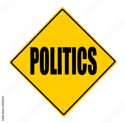 politics road sign