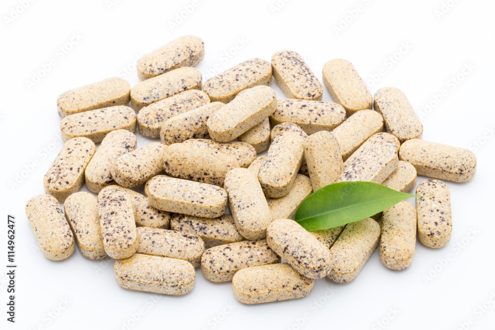 Alternative Medicine. Vitamin capsules. Homeopathic supplement. Alternative Medicine. Vitamin capsules. Homeopathic supplement.