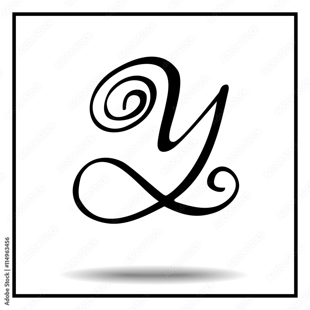Elegant handmade alphabet