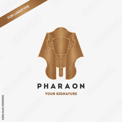 Logo Pharaon. Template Logotype pharaon.  Element for your logo design.