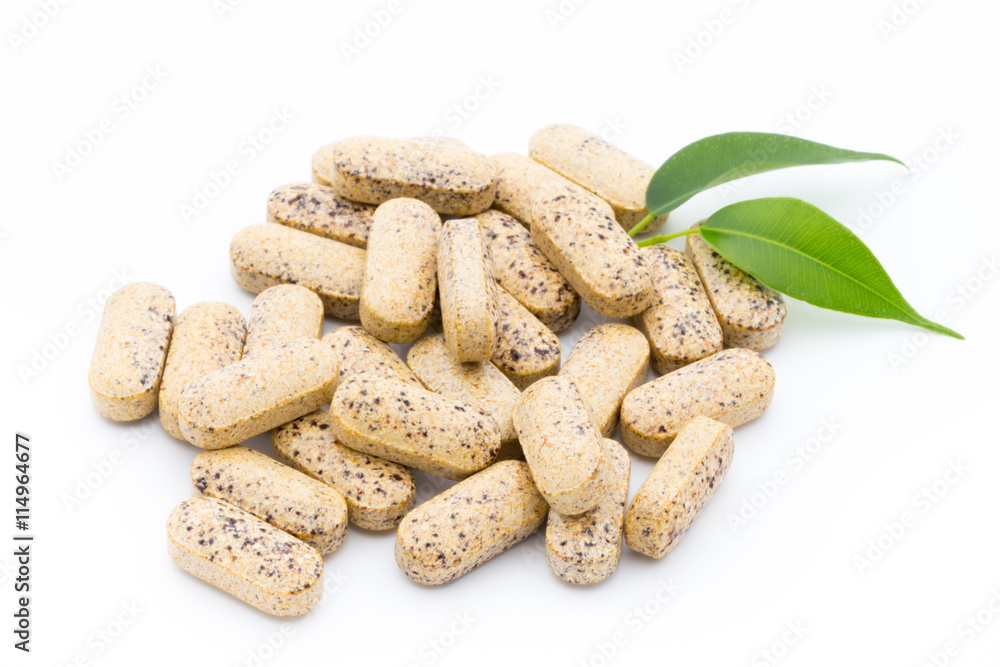 Alternative Medicine. Vitamin capsules. Homeopathic supplement. Alternative Medicine. Vitamin capsules. Homeopathic supplement.