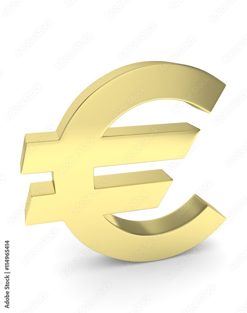 Isolated golden euro sign on white background. European currency. Concept of investment, european market, savings. Power, luxury and wealth. 3D rendering. Isolated golden euro sign on white background. European currency. Concept of investment, european market, savings. Power, luxury and wealth. 3D rendering.