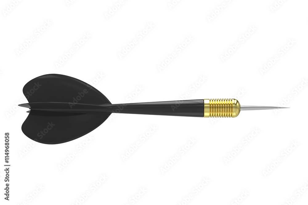 dart isolated on white. 3d rendering. dart isolated on white. 3d rendering.