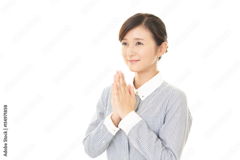 微笑む女性 微笑む女性