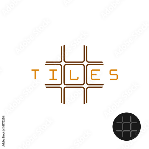 Wall and floor decorative exterior and interior tiles logo
