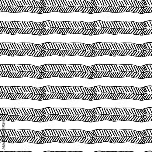 Hand drawn seamless pattern, vector texture for handmade design.