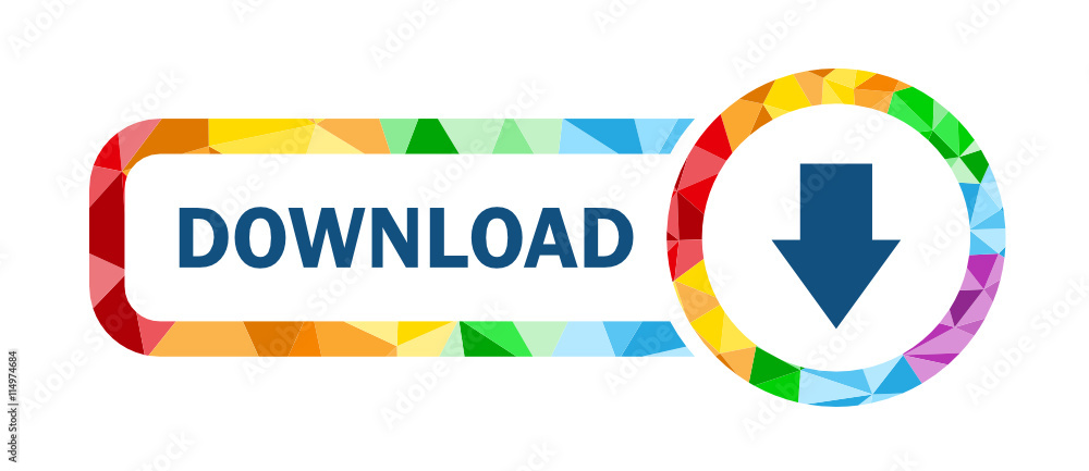 Fototapeta premium DOWNLOAD Polygon Pattern Vector Web Button