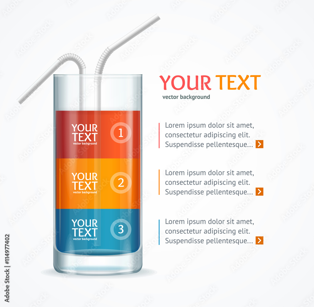Coctail Glass Text Menu. Vector Coctail Glass Text Menu. Vector