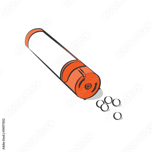 Tratamiento médico con homeopatía. Tubo homeopático