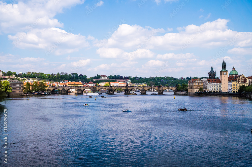 Prague panorama city skyline