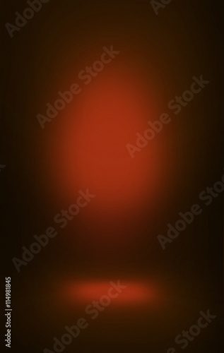 soft orange spotlight background blur, dark color shadows and place for standing vertical
