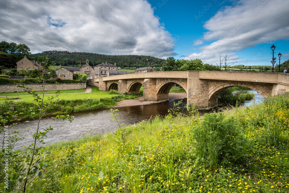 Road bridge at Rothbury / The road bridge over the River Coquet leads into the town of Rothbury, Northumberland