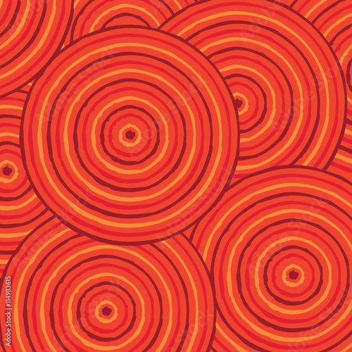 Abstract Aboriginal line painting in vector format.
