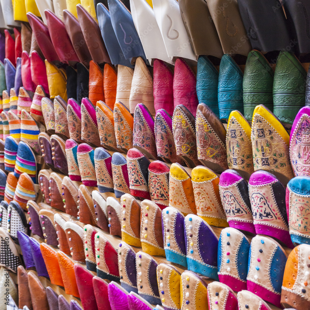 Colourful Moroccan slippers, Marrakesh