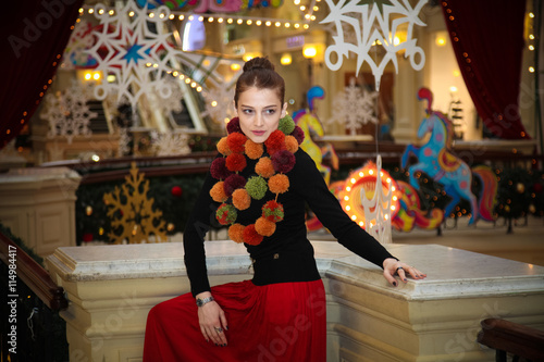 woman and scarf