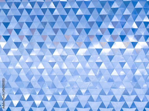 Blue low poly geometric abstract background in rumpled triangular style