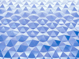 Blue low poly geometric abstract background in embossed triangular and polygon style
