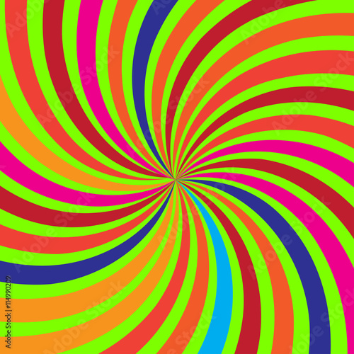 Swirling radial pattern background. Vector illustration for cute pretty circus design.