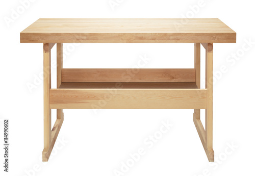 Plakat Isolated wooden workbench