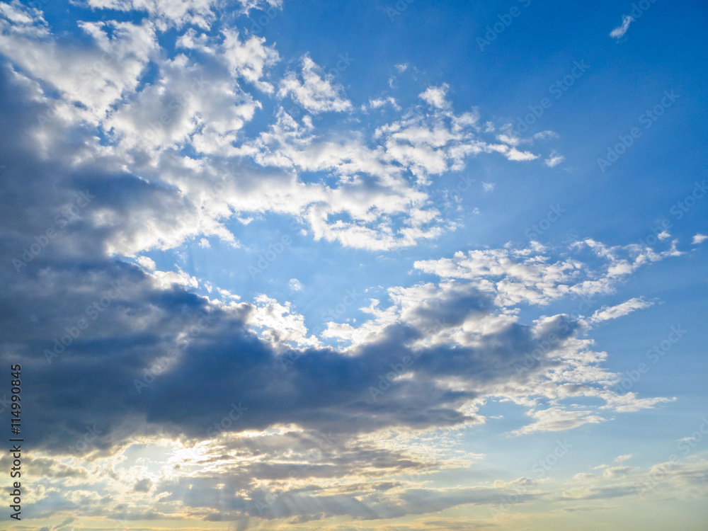 Obraz premium Blue sky and clouds