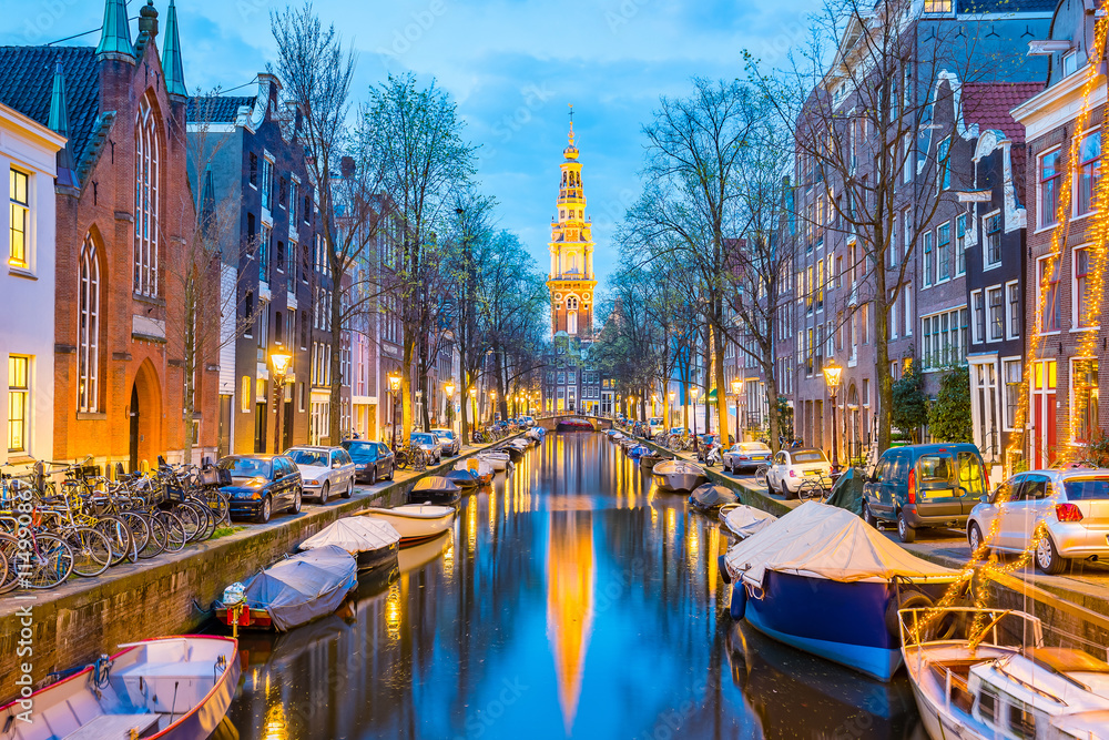 View of Chruch in Amsterdam, Netherlands