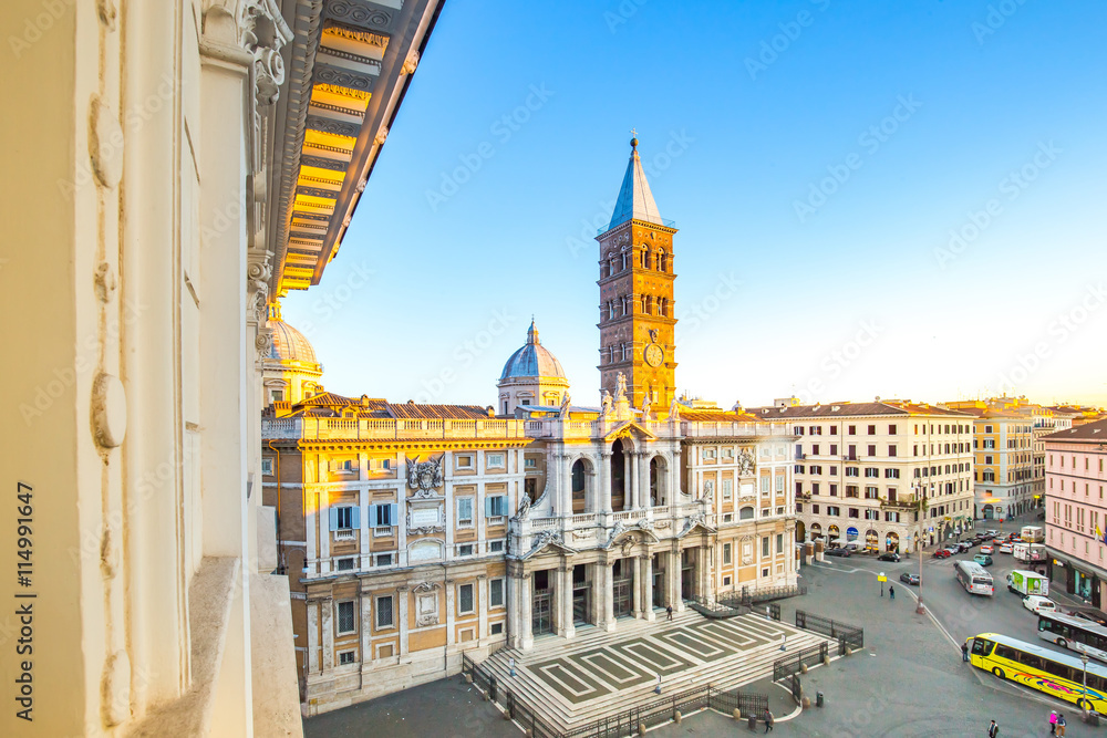Fototapeta premium The Basilica di Santa Maria Maggiore in Rome, Italy