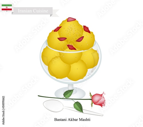 Bastani Akbar Mashti or Iranian Ice Cream