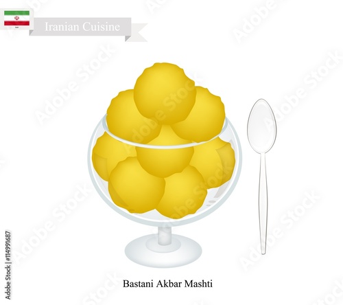 Bastani Akbar Mashti or Traditional Iranian Ice Cream