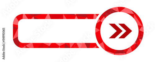 RED POLYGON PATTERN WEB BUTTON