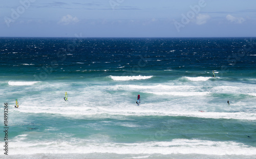 Surfer at cape point South Africa