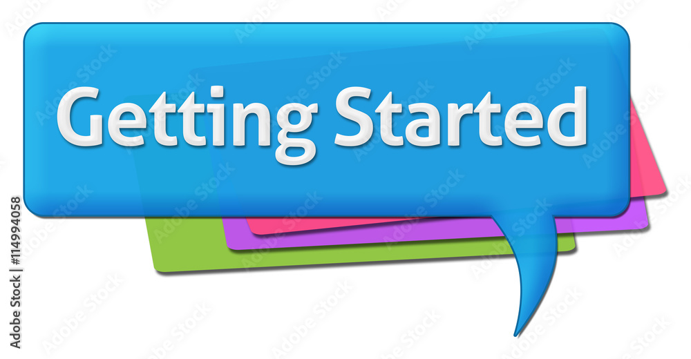 Getting Started Colorful Comment Symbol Getting Started Colorful Comment Symbol