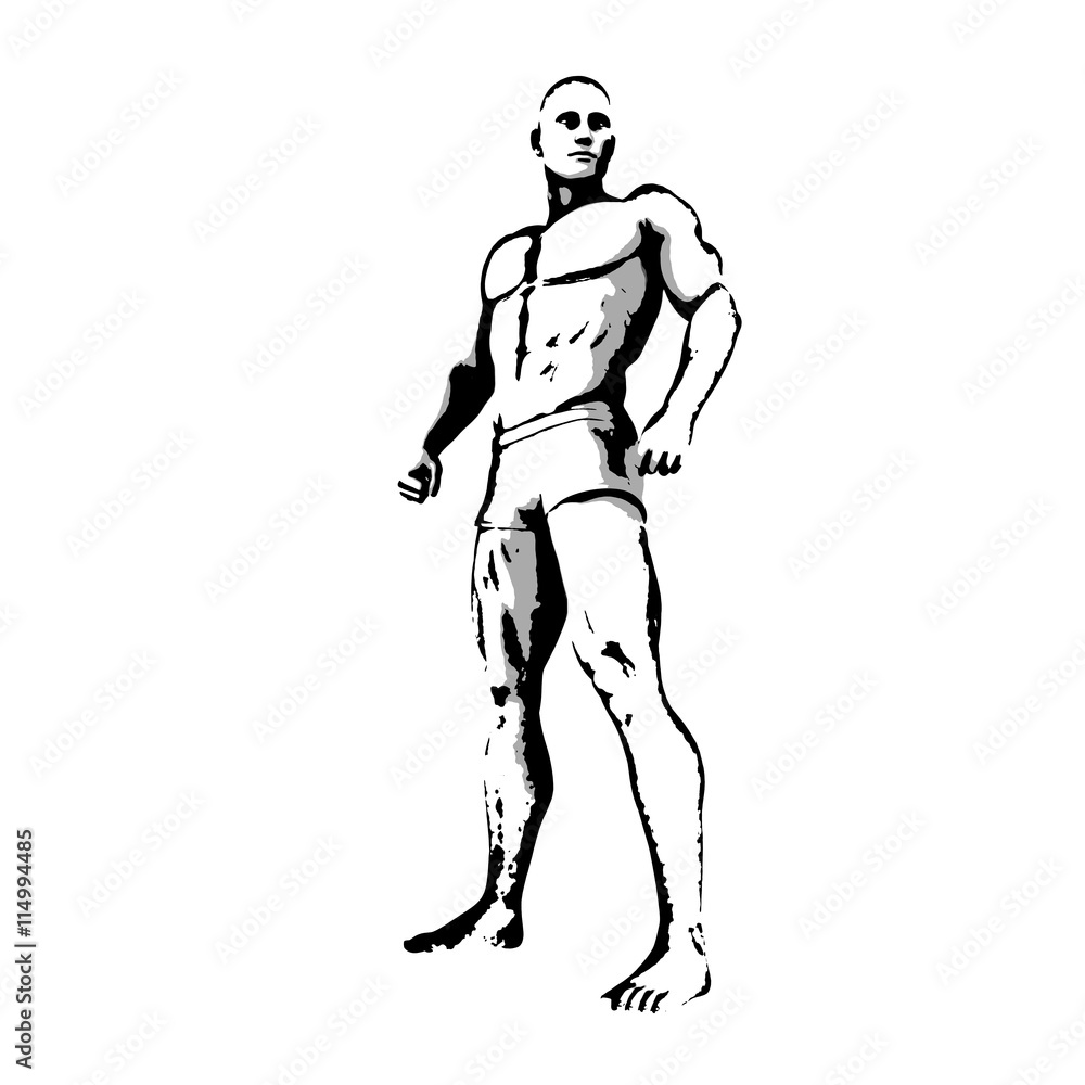 Fototapeta premium Comic Book Hero Pose