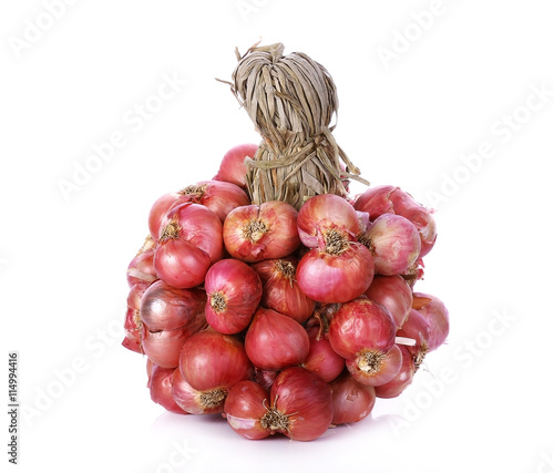 red onion isolate on white background