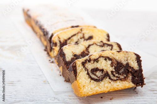 Marble cake - Homemade sweet dessert
