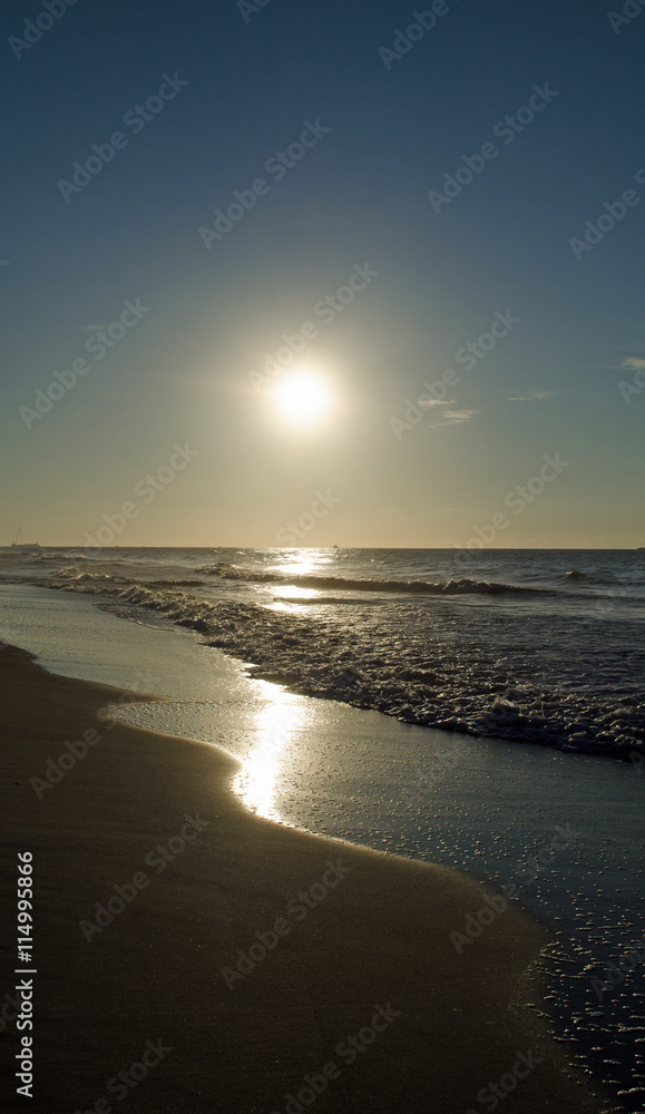 Morning Sun at sea beach