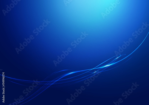 Abstract Lines Blue Background