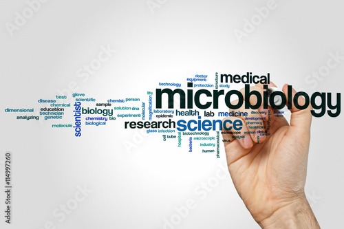 Microbiology word cloud photo
