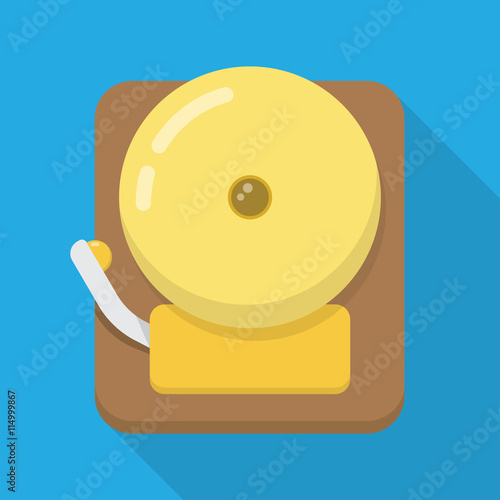 Alarm bell flat icon