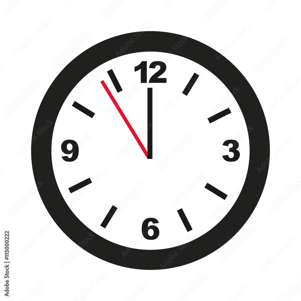 time clock isolated icon design