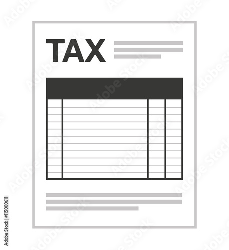 tax form isolated icon design
