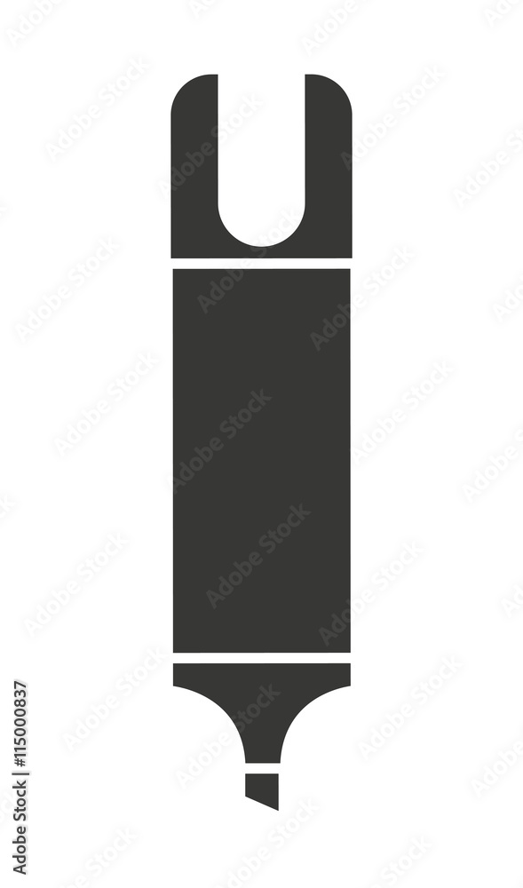 highlighter pen isolated icon design highlighter pen isolated icon design
