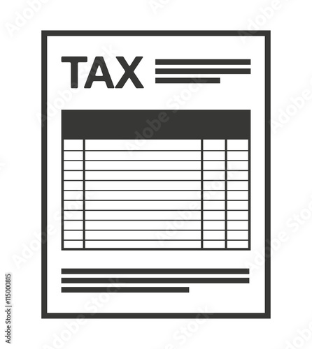 tax form isolated icon design