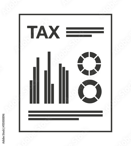 tax form isolated icon design