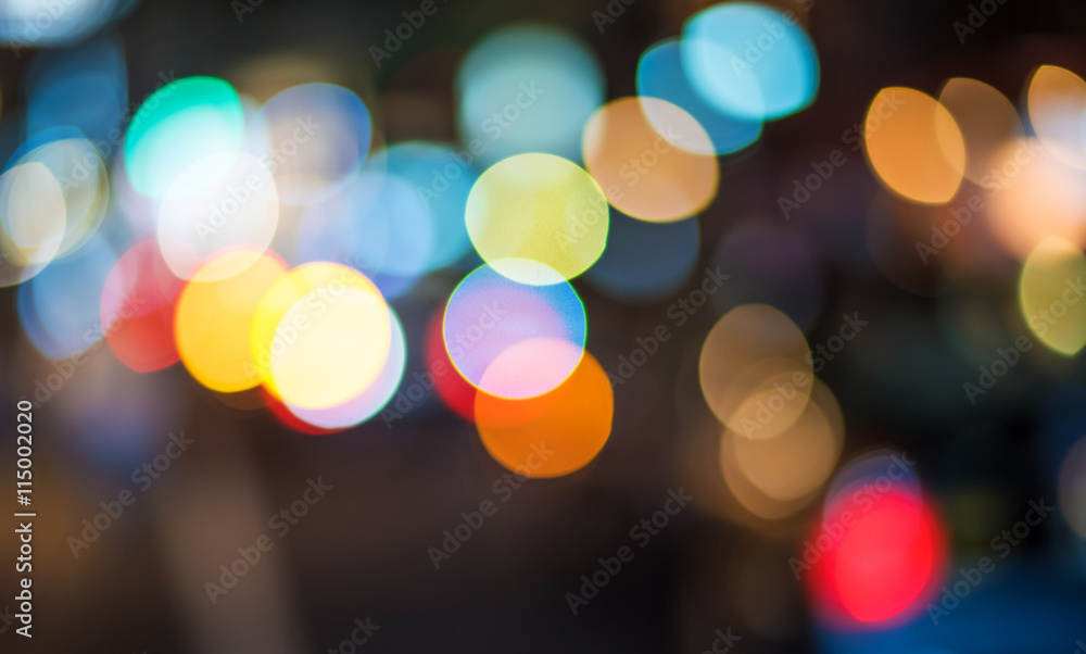 Urban traffic bokeh background