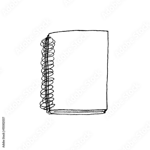 Notebook sketch vector