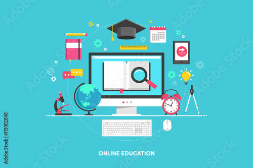Illustration online education
