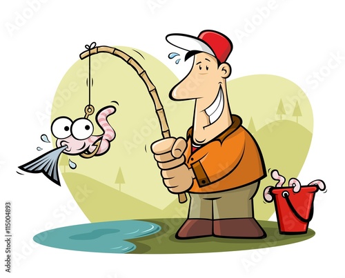 Funny fisherman
