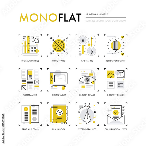 Design Project Monoflat Icons