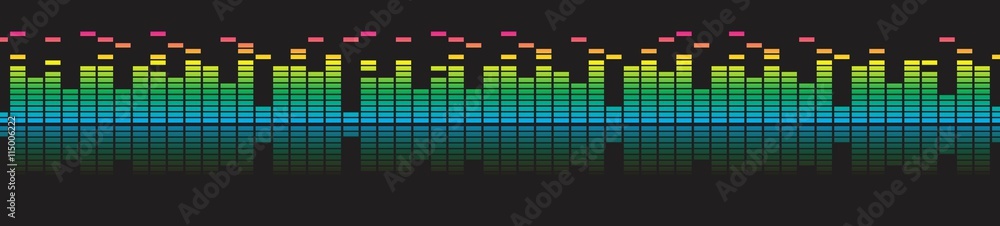 Background with sound scale. Background with sound scale.