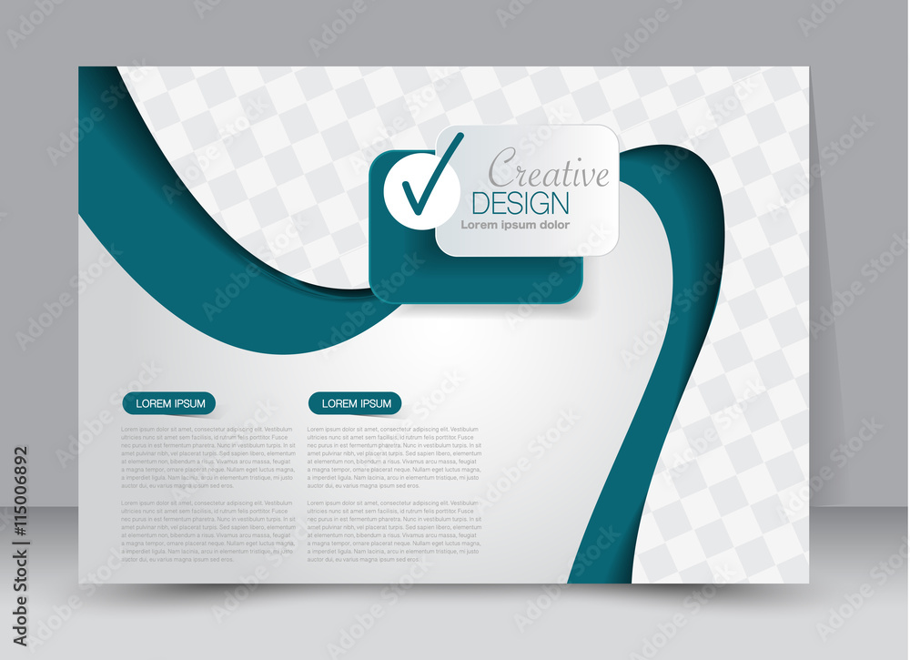 Flyer, brochure, billboard template design landscape orientation for education, presentation, website. Blue color. Editable vector illustration. Flyer, brochure, billboard template design landscape orientation for education, presentation, website. Blue color. Editable vector illustration.